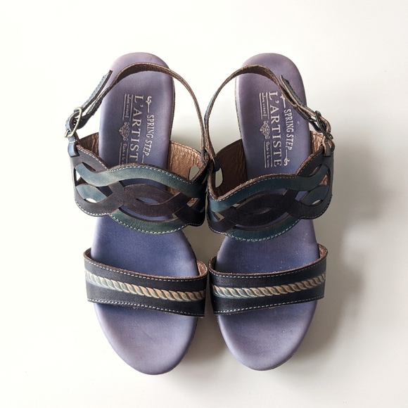 Spring Step L'artiste Sharina Tapestry Wedges 37 - Picture 4 of 6